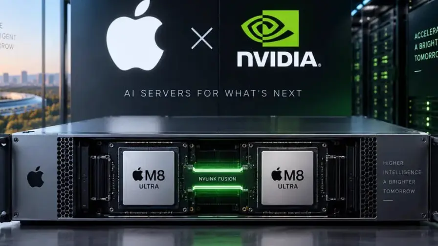 Apple onderzoekt commerciële servers met M8 en Nvidia NVLink