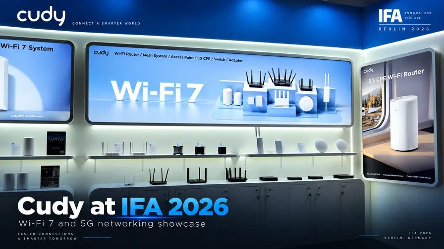 Cudy op IFA 2026: 5G-industriële en Wi‑Fi 7 oplossingen