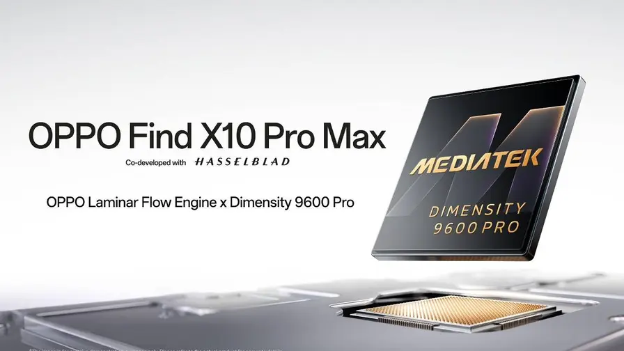 Oppo Find X10 Pro Max wereldwijd met Dimensity 9600 Pro