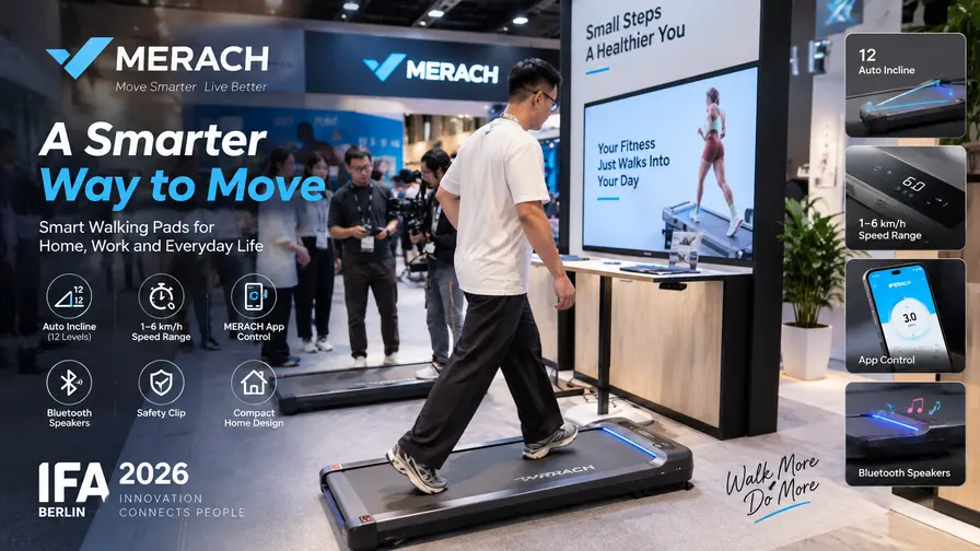 MERACH compact walking pad: thuis wandelen en licht joggen