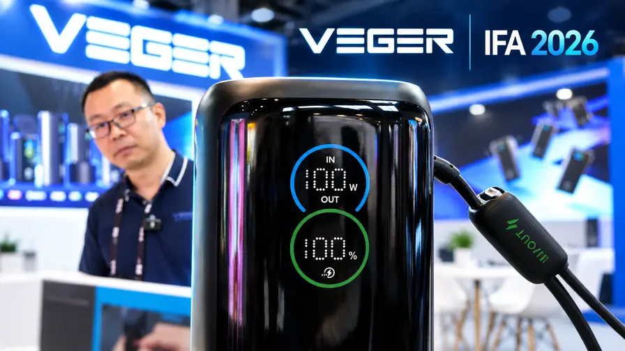 VEGER powerbanks op IFA 2026: van compact tot 50.000mAh