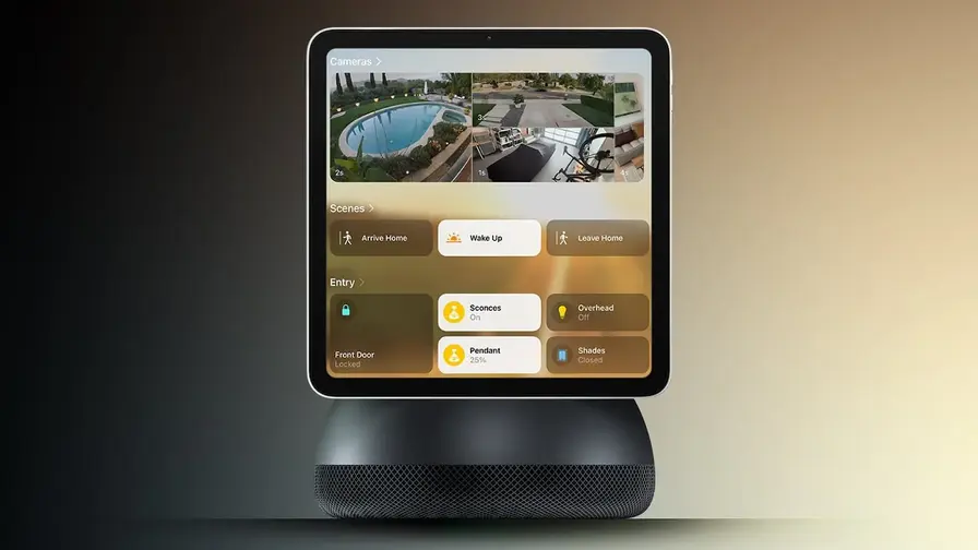 Apple Home Hub's Foto Modus weerspiegelt iPhone StandBy