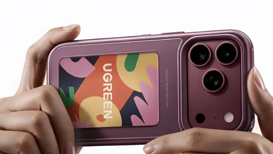 Ugreen Magic E-ink iPhone-hoes met 3,7 inch achterpaneel